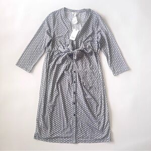 Ripe Geometric Patterned Caress Dress in Black and White
